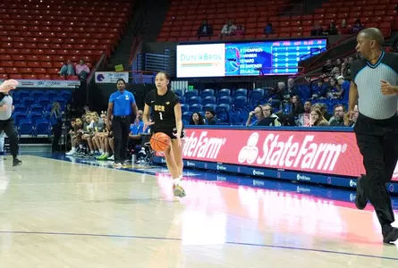 Kaylani Polk dribbling