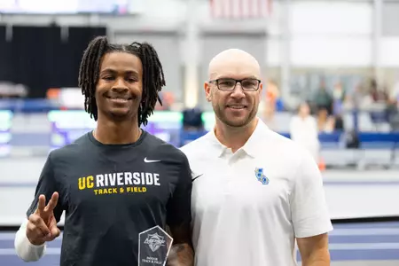 Kyan Thomas and Coach Fremd