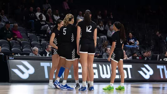 Women's Basketball Team Huddle