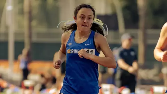 Alexis Corvese runs for UC Riverside Track & Field at the 2025 RCC Invitational in Riverside, California