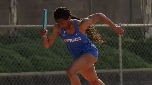 Sierra Sutton runs for UC Riverside Track & Field at the 2025 RCC Invitational in Riverside, California