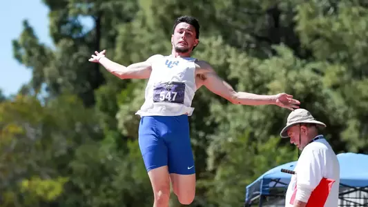 Elijah Yoshinaga competes for UC Riverside Track & Field at the 2024 Big West Track & Field Championships in San Luis Obispo, California