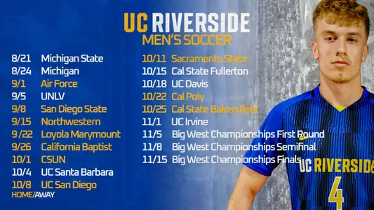 2025 Mens Soccer Schedule