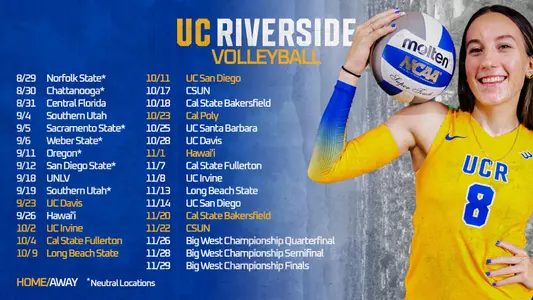 2025 WVB Schedule Release Graphic