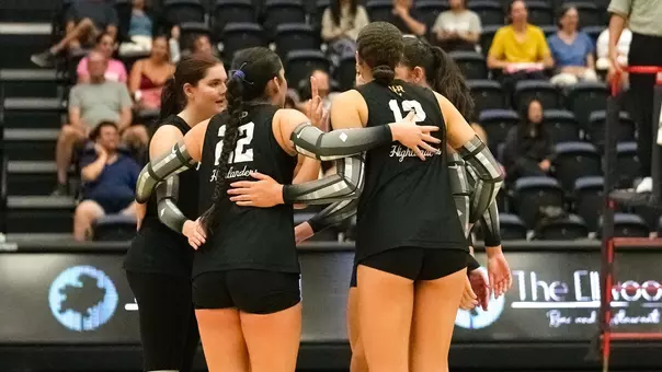 Team huddle at UCSB
