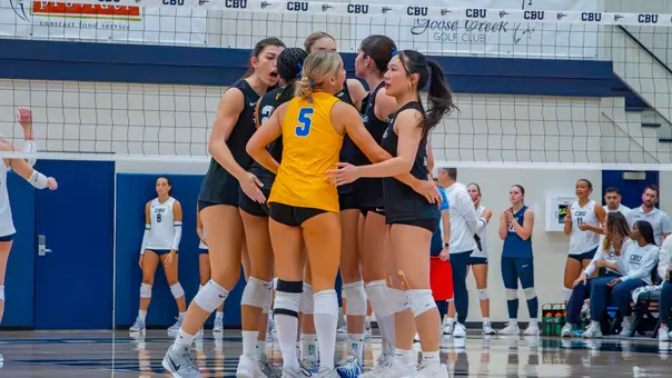 Team huddle at CBU