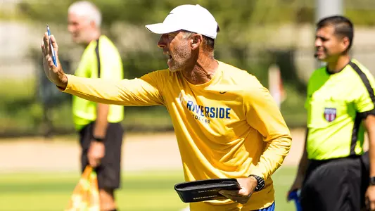 Chris Volk on the sideline