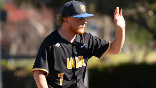 Jack Becker walks to the dugout