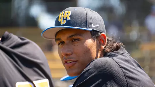 Jayden Avina in the dugout