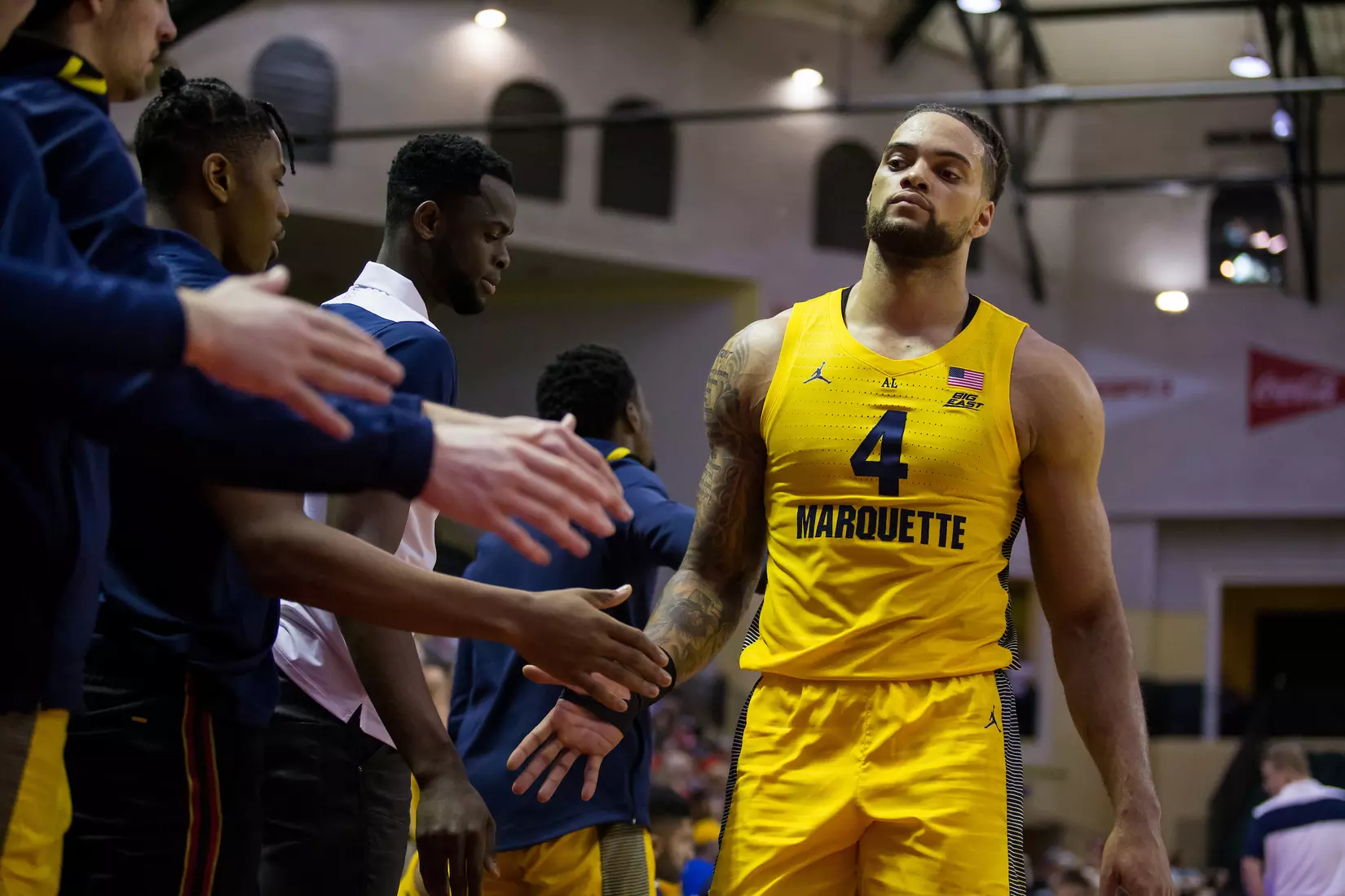 Marquette Golden Eagles during a basketball game against the Davidson Wildcats on Thursday, November 28, 2019 at the Orlando Invitational at the ESPN Wide World of Sports in Orlando, FL.