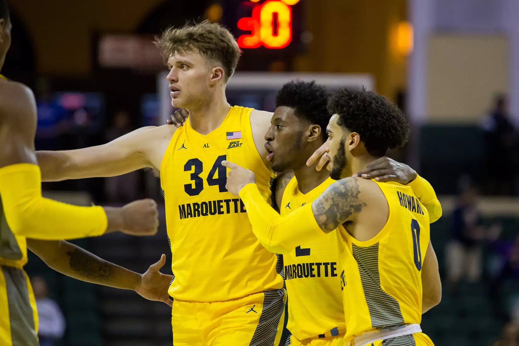 Marquette Golden Eagles during a basketball game against the Davidson Wildcats on Thursday, November 28, 2019 at the Orlando Invitational at the ESPN Wide World of Sports in Orlando, FL.