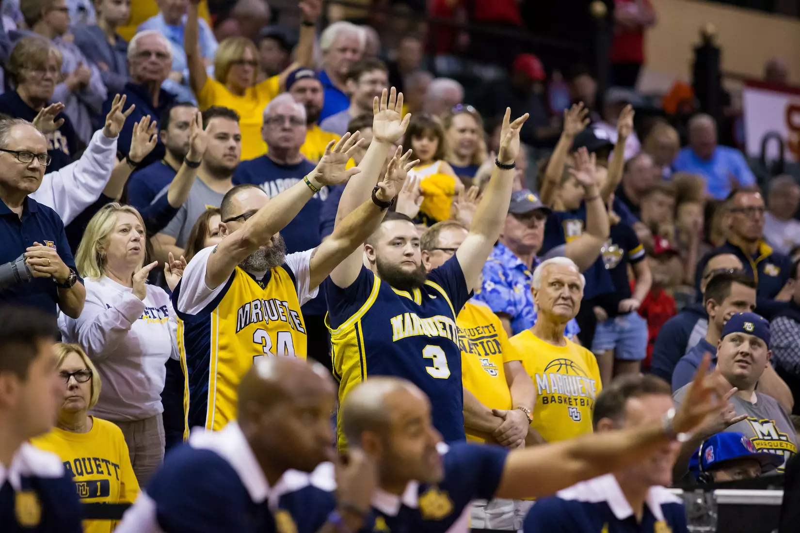 Marquette Golden Eagles during a basketball game against the Davidson Wildcats on Thursday, November 28, 2019 at the Orlando Invitational at the ESPN Wide World of Sports in Orlando, FL.