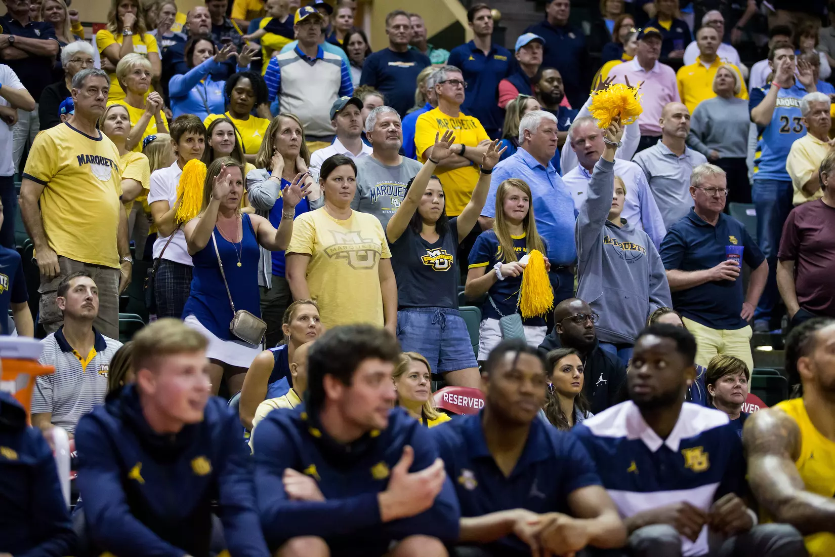 Marquette Golden Eagles during a basketball game against the Davidson Wildcats on Thursday, November 28, 2019 at the Orlando Invitational at the ESPN Wide World of Sports in Orlando, FL.