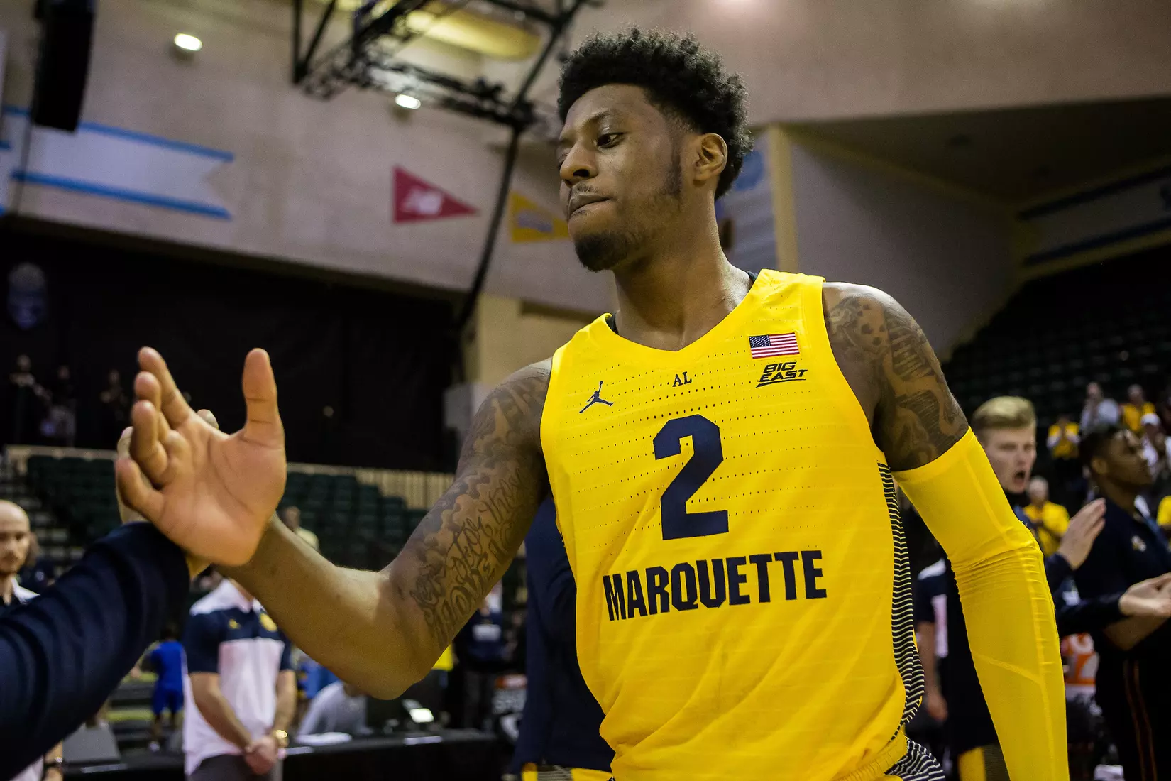 Marquette Golden Eagles during a basketball game against the Davidson Wildcats on Thursday, November 28, 2019 at the Orlando Invitational at the ESPN Wide World of Sports in Orlando, FL.