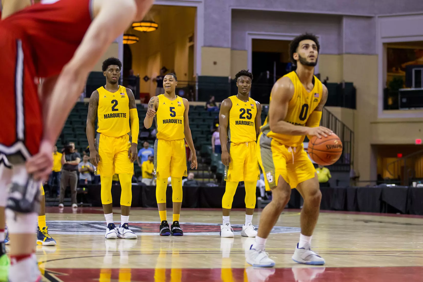 Marquette Golden Eagles during a basketball game against the Davidson Wildcats on Thursday, November 28, 2019 at the Orlando Invitational at the ESPN Wide World of Sports in Orlando, FL.