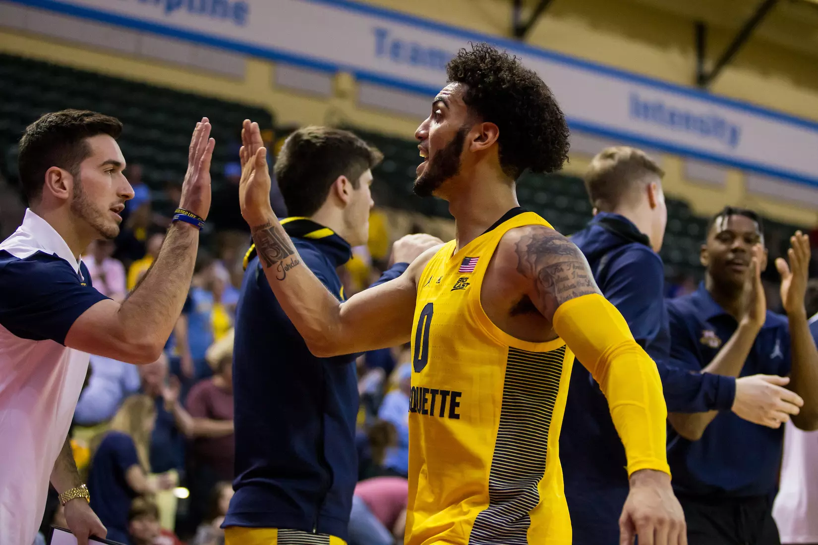 Marquette Golden Eagles during a basketball game against the Davidson Wildcats on Thursday, November 28, 2019 at the Orlando Invitational at the ESPN Wide World of Sports in Orlando, FL.