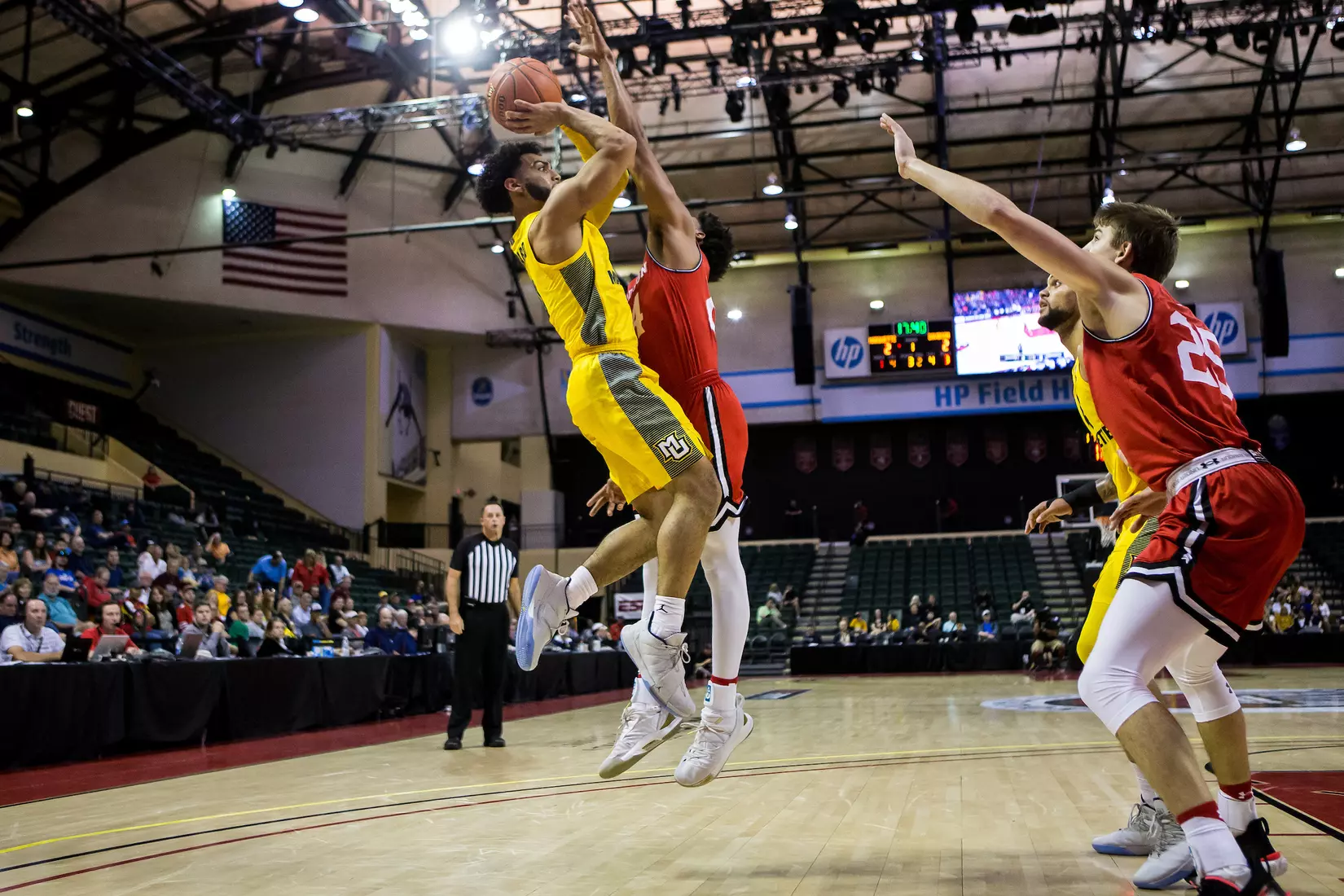 Marquette Golden Eagles during a basketball game against the Davidson Wildcats on Thursday, November 28, 2019 at the Orlando Invitational at the ESPN Wide World of Sports in Orlando, FL.