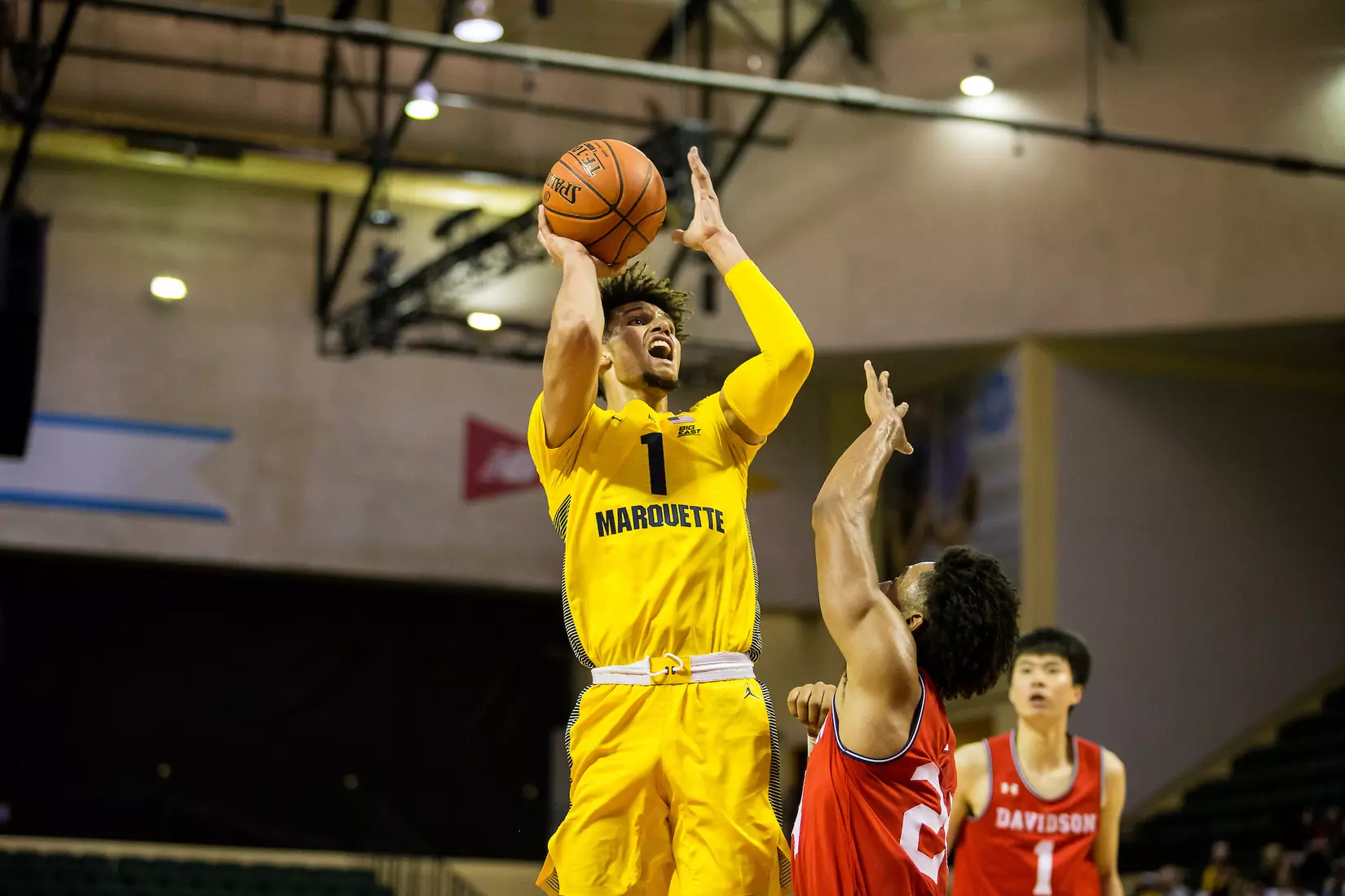 Marquette Golden Eagles during a basketball game against the Davidson Wildcats on Thursday, November 28, 2019 at the Orlando Invitational at the ESPN Wide World of Sports in Orlando, FL.