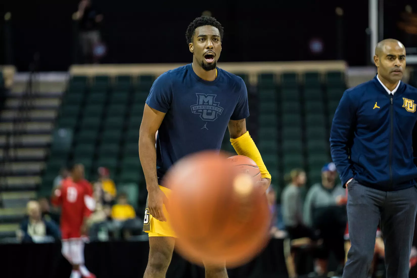 Marquette Golden Eagles during a basketball game against the Davidson Wildcats on Thursday, November 28, 2019 at the Orlando Invitational at the ESPN Wide World of Sports in Orlando, FL.