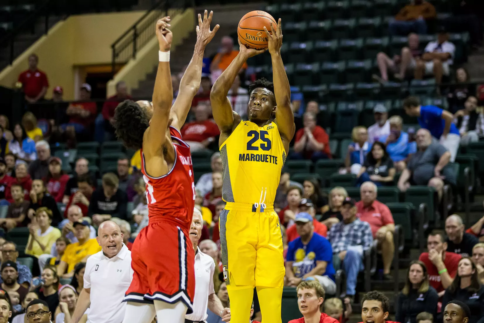 Marquette Golden Eagles during a basketball game against the Davidson Wildcats on Thursday, November 28, 2019 at the Orlando Invitational at the ESPN Wide World of Sports in Orlando, FL.