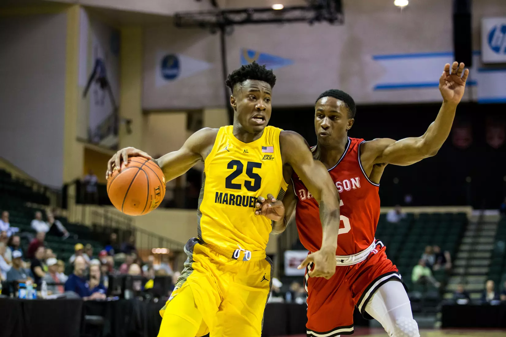Marquette Golden Eagles during a basketball game against the Davidson Wildcats on Thursday, November 28, 2019 at the Orlando Invitational at the ESPN Wide World of Sports in Orlando, FL.