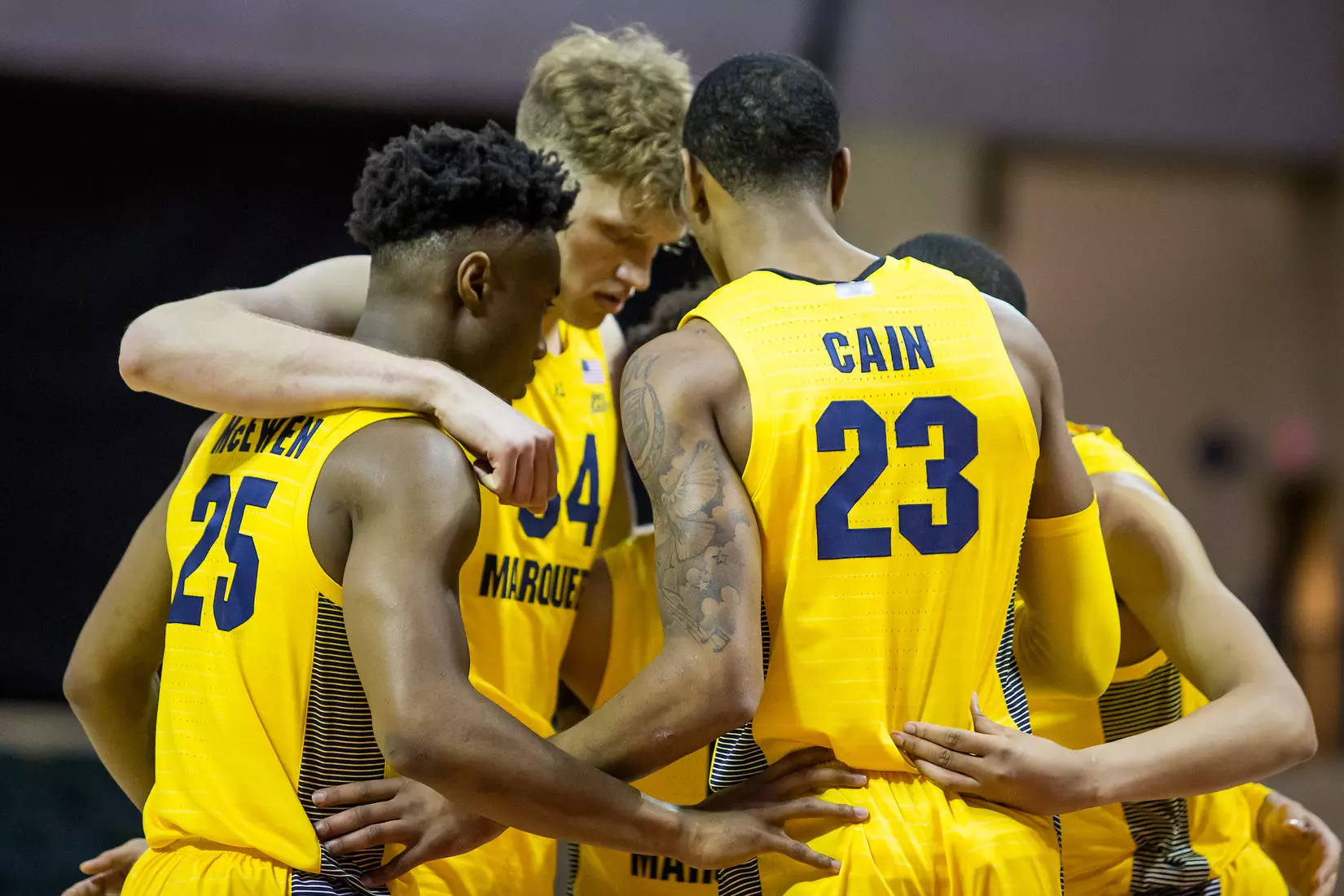 Marquette Golden Eagles during a basketball game against the Davidson Wildcats on Thursday, November 28, 2019 at the Orlando Invitational at the ESPN Wide World of Sports in Orlando, FL.