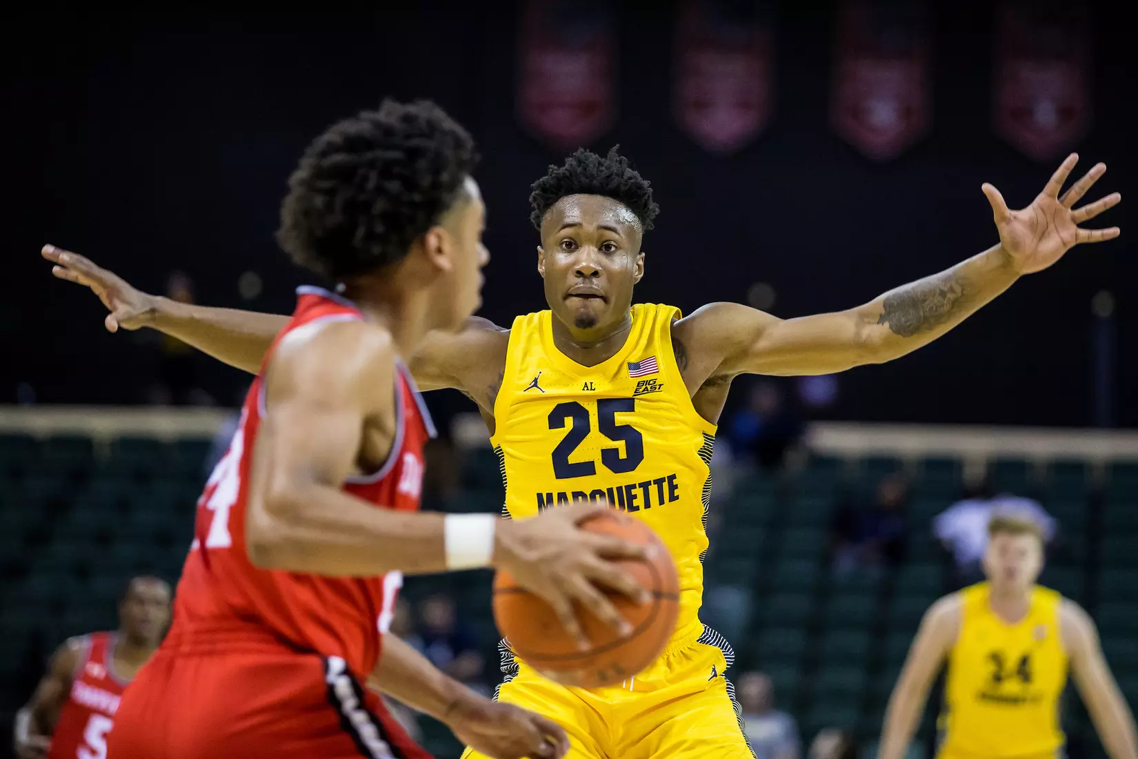 Marquette Golden Eagles during a basketball game against the Davidson Wildcats on Thursday, November 28, 2019 at the Orlando Invitational at the ESPN Wide World of Sports in Orlando, FL.
