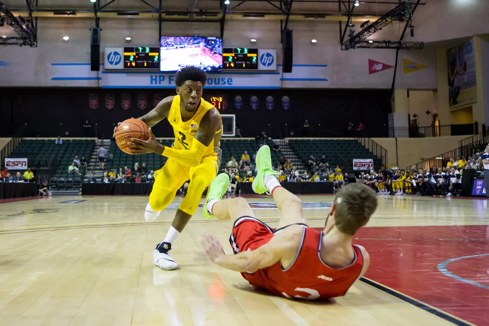Marquette Golden Eagles during a basketball game against the Davidson Wildcats on Thursday, November 28, 2019 at the Orlando Invitational at the ESPN Wide World of Sports in Orlando, FL.