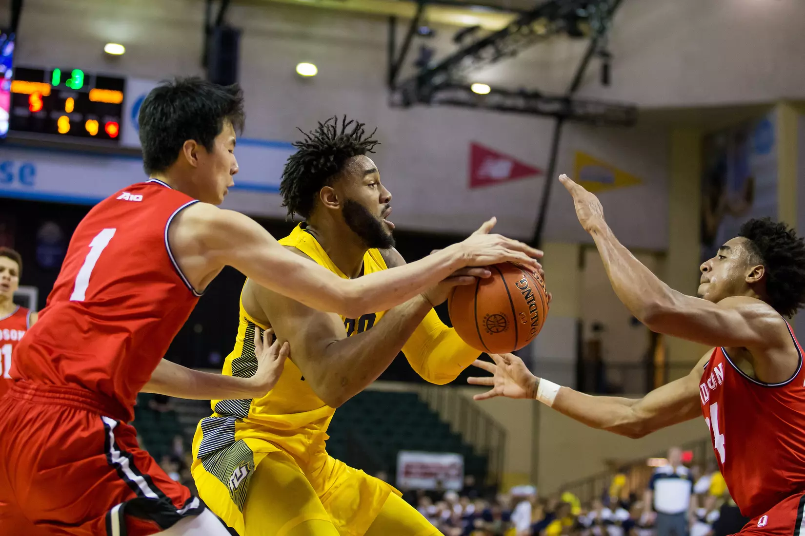 Marquette Golden Eagles during a basketball game against the Davidson Wildcats on Thursday, November 28, 2019 at the Orlando Invitational at the ESPN Wide World of Sports in Orlando, FL.