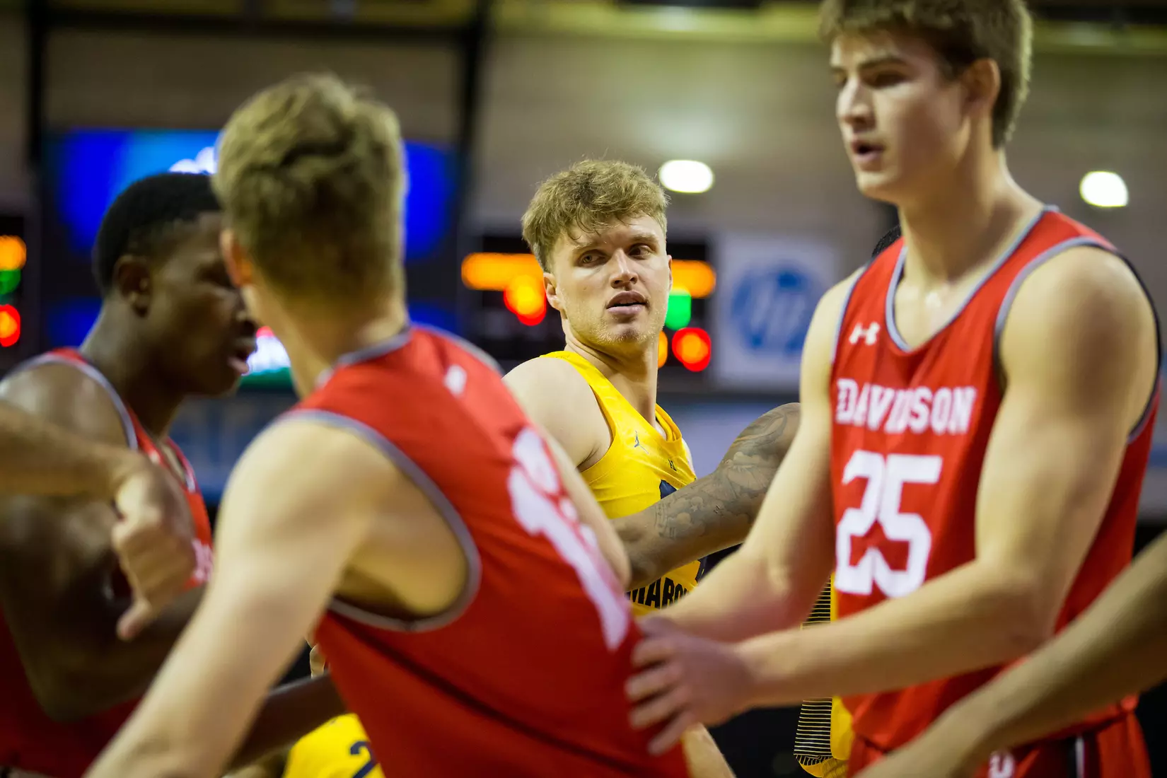Marquette Golden Eagles during a basketball game against the Davidson Wildcats on Thursday, November 28, 2019 at the Orlando Invitational at the ESPN Wide World of Sports in Orlando, FL.