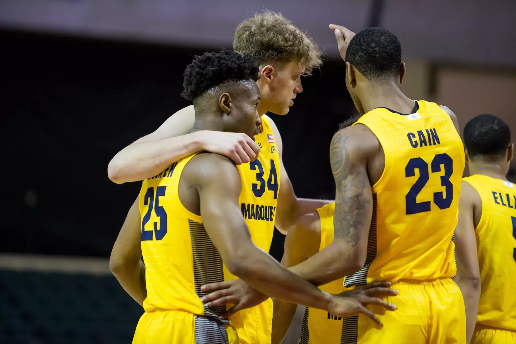 Marquette Golden Eagles during a basketball game against the Davidson Wildcats on Thursday, November 28, 2019 at the Orlando Invitational at the ESPN Wide World of Sports in Orlando, FL.