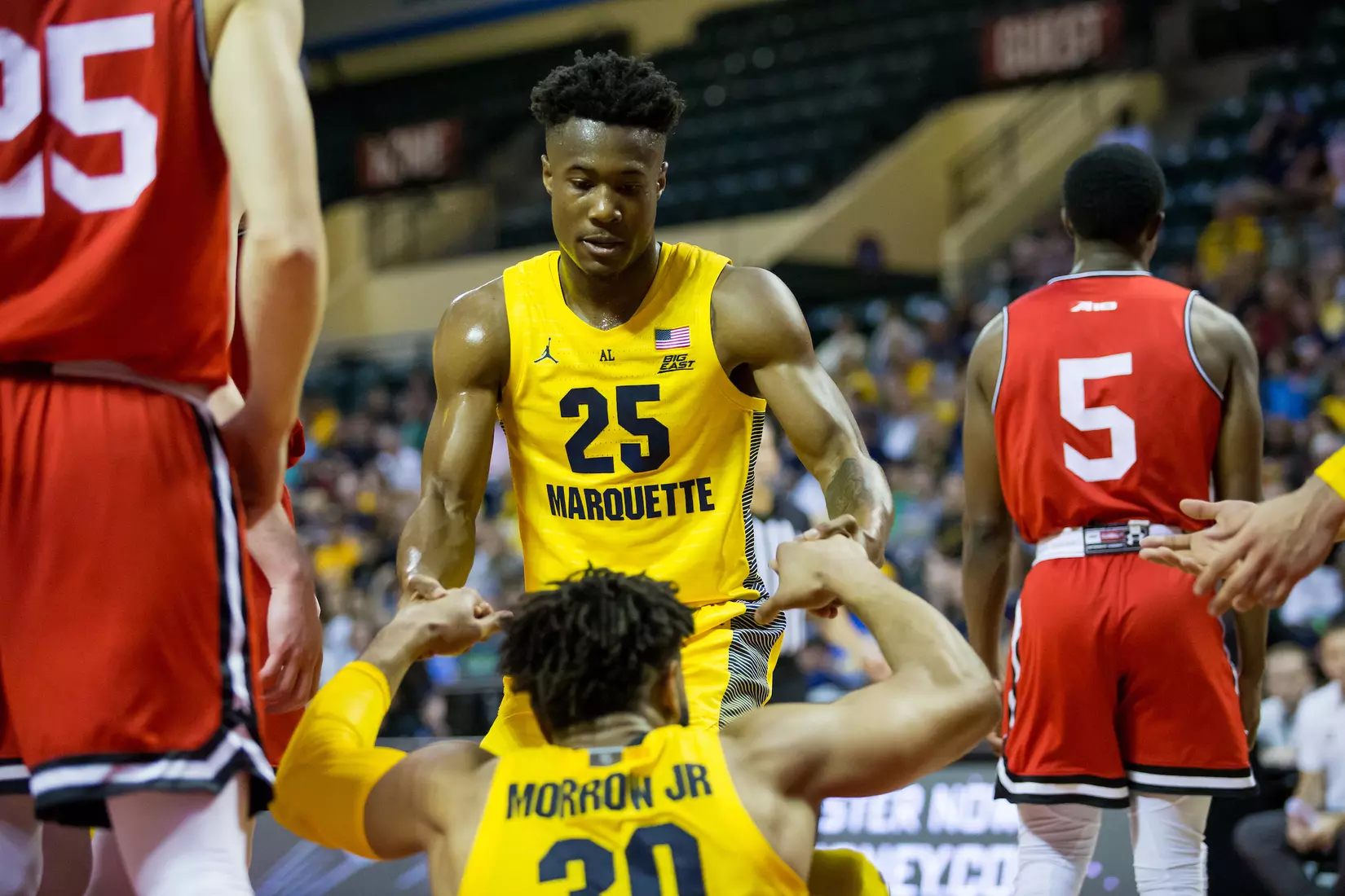 Marquette Golden Eagles during a basketball game against the Davidson Wildcats on Thursday, November 28, 2019 at the Orlando Invitational at the ESPN Wide World of Sports in Orlando, FL.