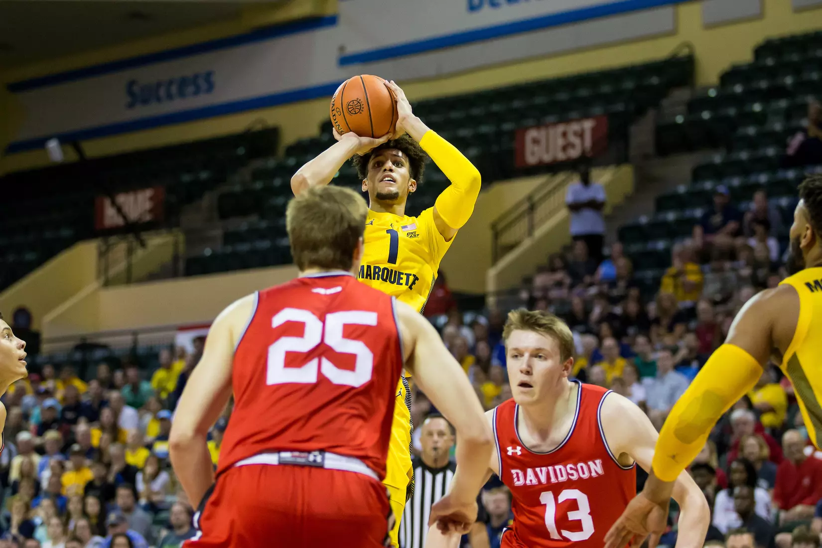Marquette Golden Eagles during a basketball game against the Davidson Wildcats on Thursday, November 28, 2019 at the Orlando Invitational at the ESPN Wide World of Sports in Orlando, FL.