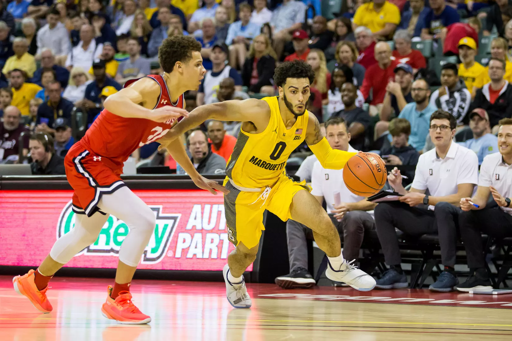 Marquette Golden Eagles during a basketball game against the Davidson Wildcats on Thursday, November 28, 2019 at the Orlando Invitational at the ESPN Wide World of Sports in Orlando, FL.