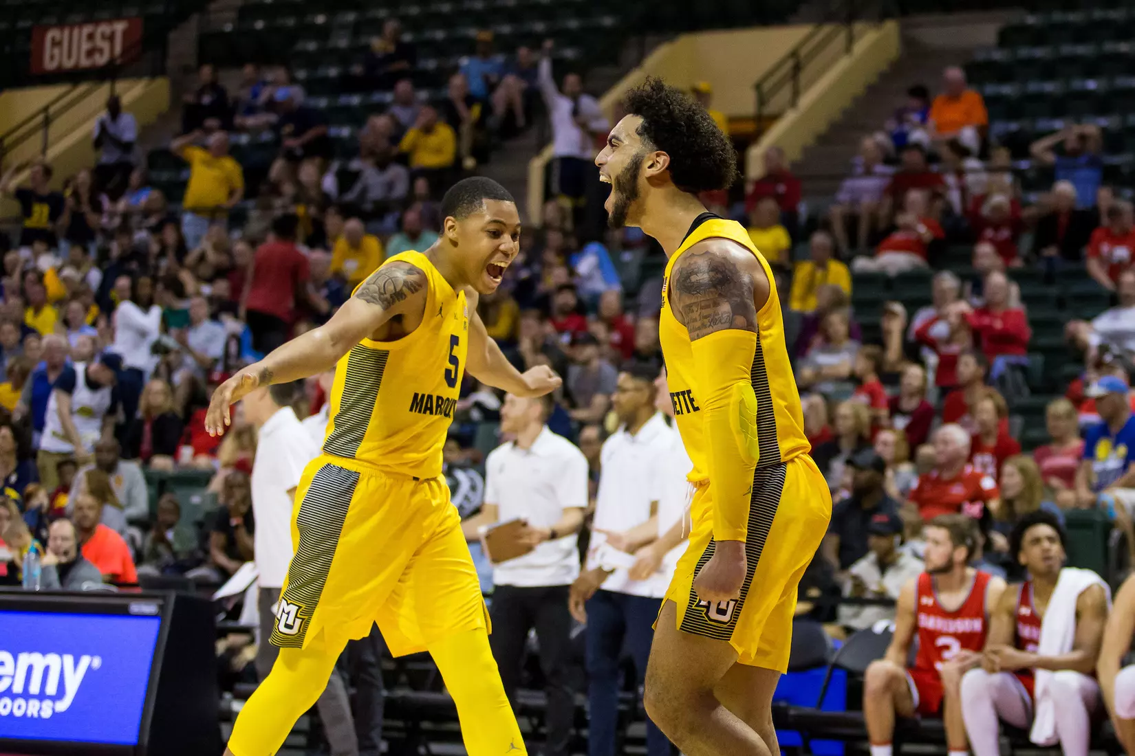 Marquette Golden Eagles during a basketball game against the Davidson Wildcats on Thursday, November 28, 2019 at the Orlando Invitational at the ESPN Wide World of Sports in Orlando, FL.