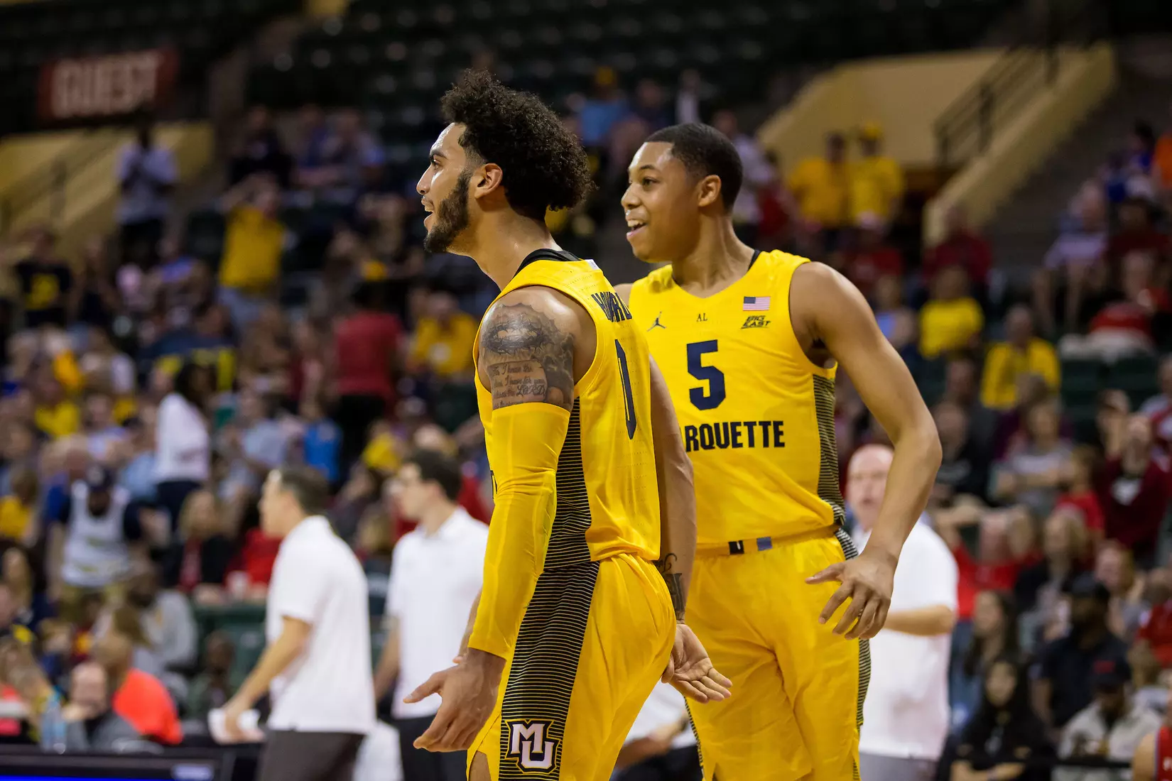 Marquette Golden Eagles during a basketball game against the Davidson Wildcats on Thursday, November 28, 2019 at the Orlando Invitational at the ESPN Wide World of Sports in Orlando, FL.
