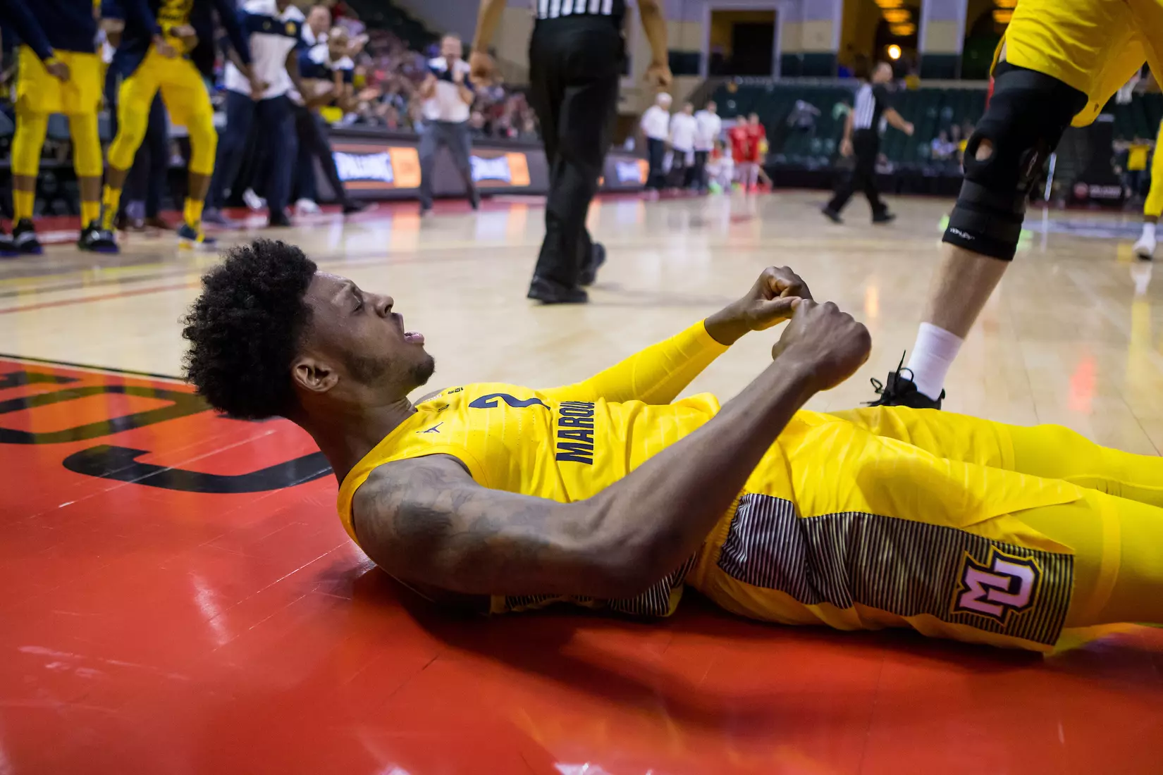 Marquette Golden Eagles during a basketball game against the Davidson Wildcats on Thursday, November 28, 2019 at the Orlando Invitational at the ESPN Wide World of Sports in Orlando, FL.