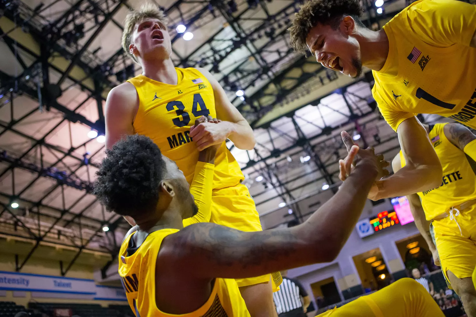 Marquette Golden Eagles during a basketball game against the Davidson Wildcats on Thursday, November 28, 2019 at the Orlando Invitational at the ESPN Wide World of Sports in Orlando, FL.