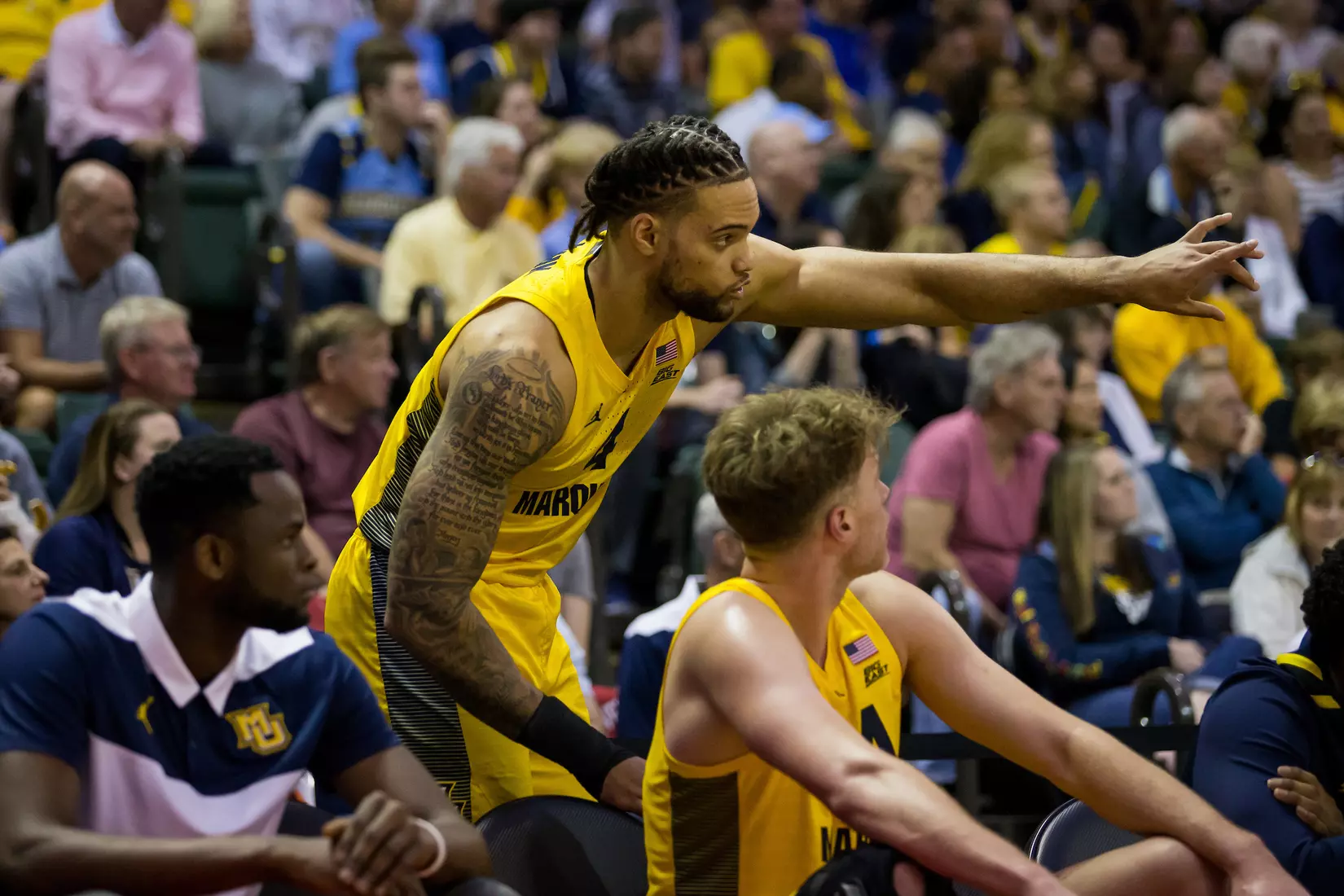 Marquette Golden Eagles during a basketball game against the Davidson Wildcats on Thursday, November 28, 2019 at the Orlando Invitational at the ESPN Wide World of Sports in Orlando, FL.
