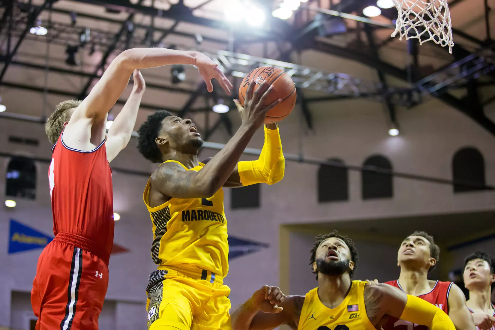 Marquette Golden Eagles during a basketball game against the Davidson Wildcats on Thursday, November 28, 2019 at the Orlando Invitational at the ESPN Wide World of Sports in Orlando, FL.