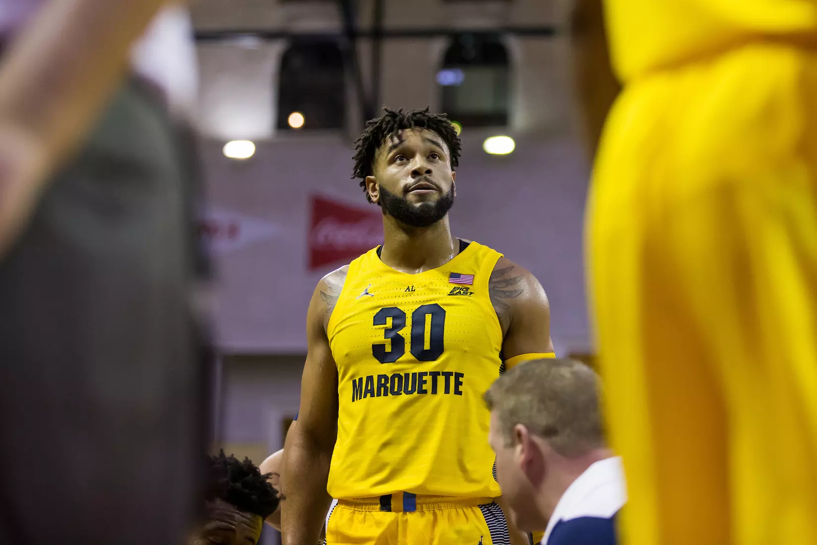 Marquette Golden Eagles during a basketball game against the Davidson Wildcats on Thursday, November 28, 2019 at the Orlando Invitational at the ESPN Wide World of Sports in Orlando, FL.