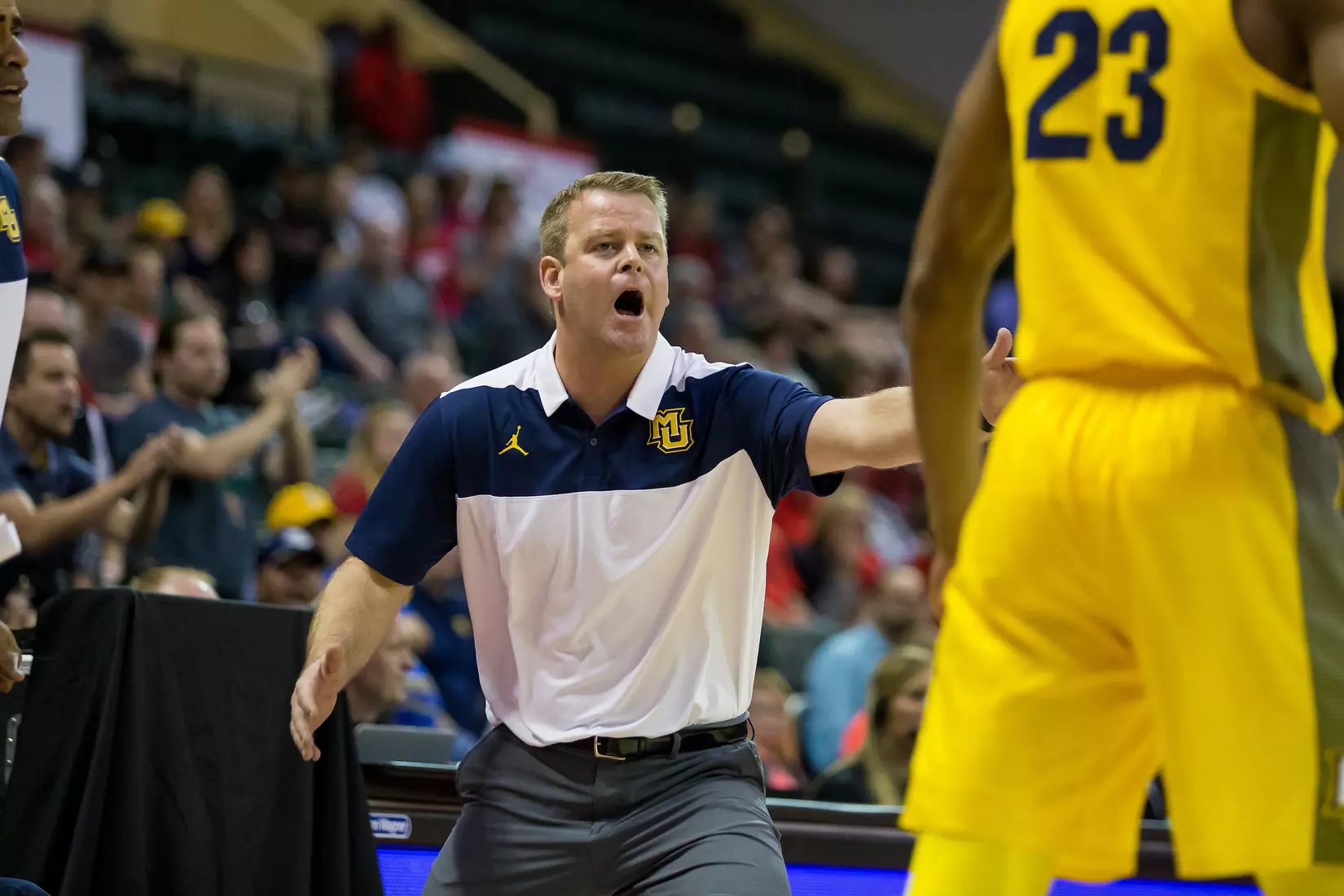Marquette Golden Eagles during a basketball game against the Davidson Wildcats on Thursday, November 28, 2019 at the Orlando Invitational at the ESPN Wide World of Sports in Orlando, FL.