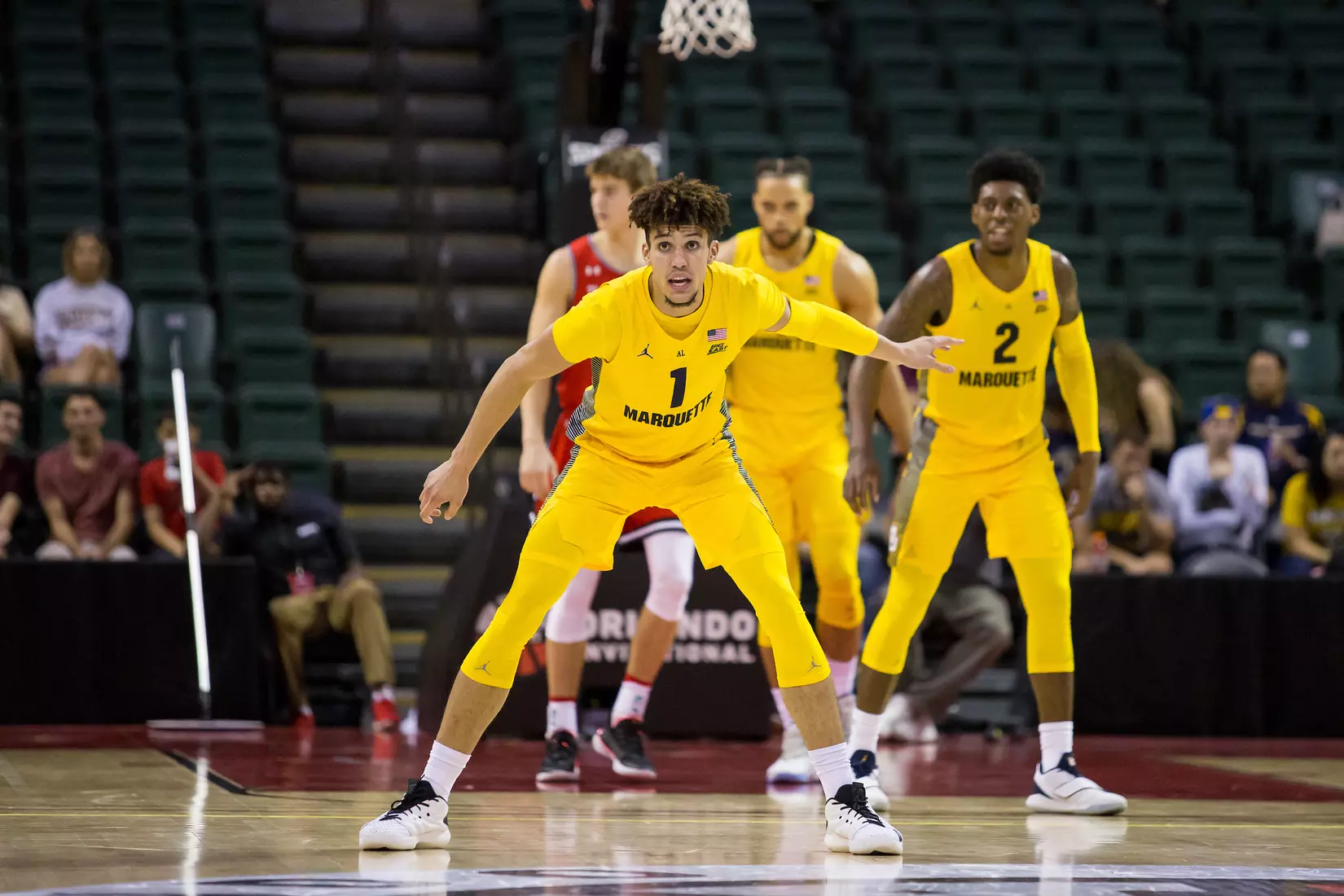 Marquette Golden Eagles during a basketball game against the Davidson Wildcats on Thursday, November 28, 2019 at the Orlando Invitational at the ESPN Wide World of Sports in Orlando, FL.