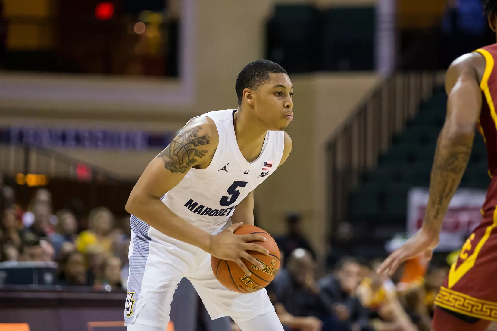 A basketball game between the Marquette Golden Eagles and the USC Trojans on Friday, November 29, 2019 at the Orlando Invitational at the ESPN Wide World of Sports in Orlando, FL.