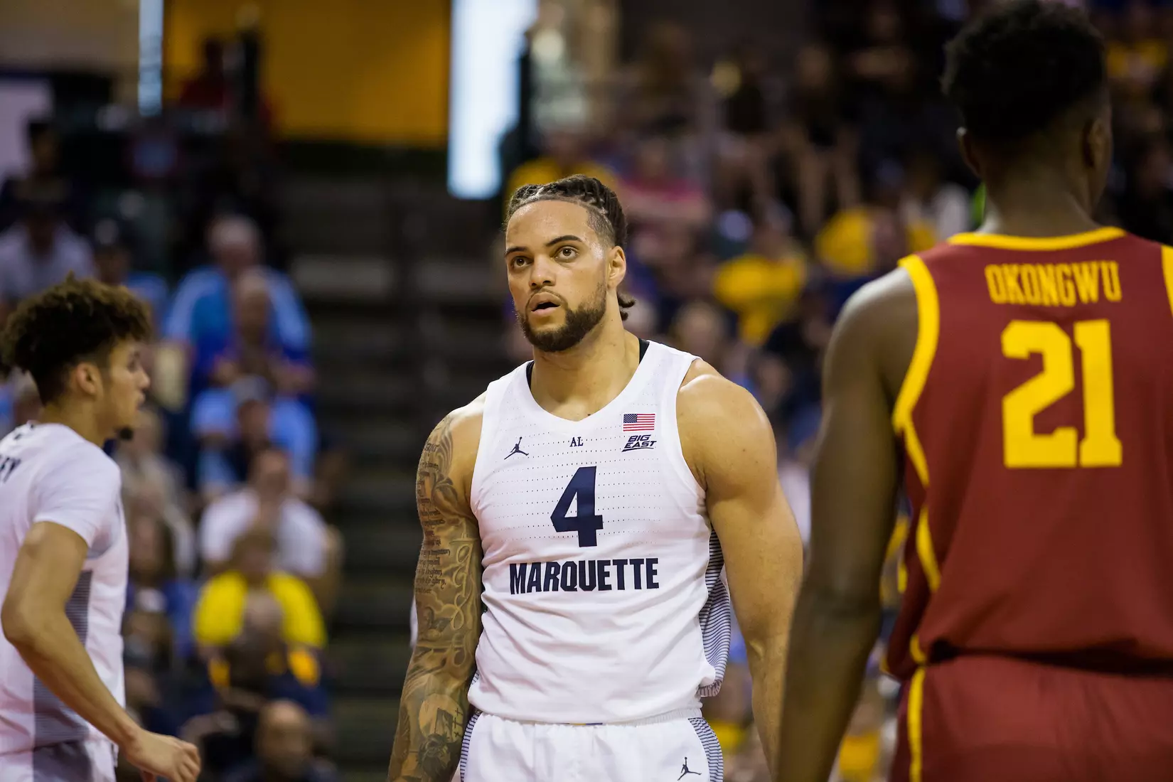 A basketball game between the Marquette Golden Eagles and the USC Trojans on Friday, November 29, 2019 at the Orlando Invitational at the ESPN Wide World of Sports in Orlando, FL.
