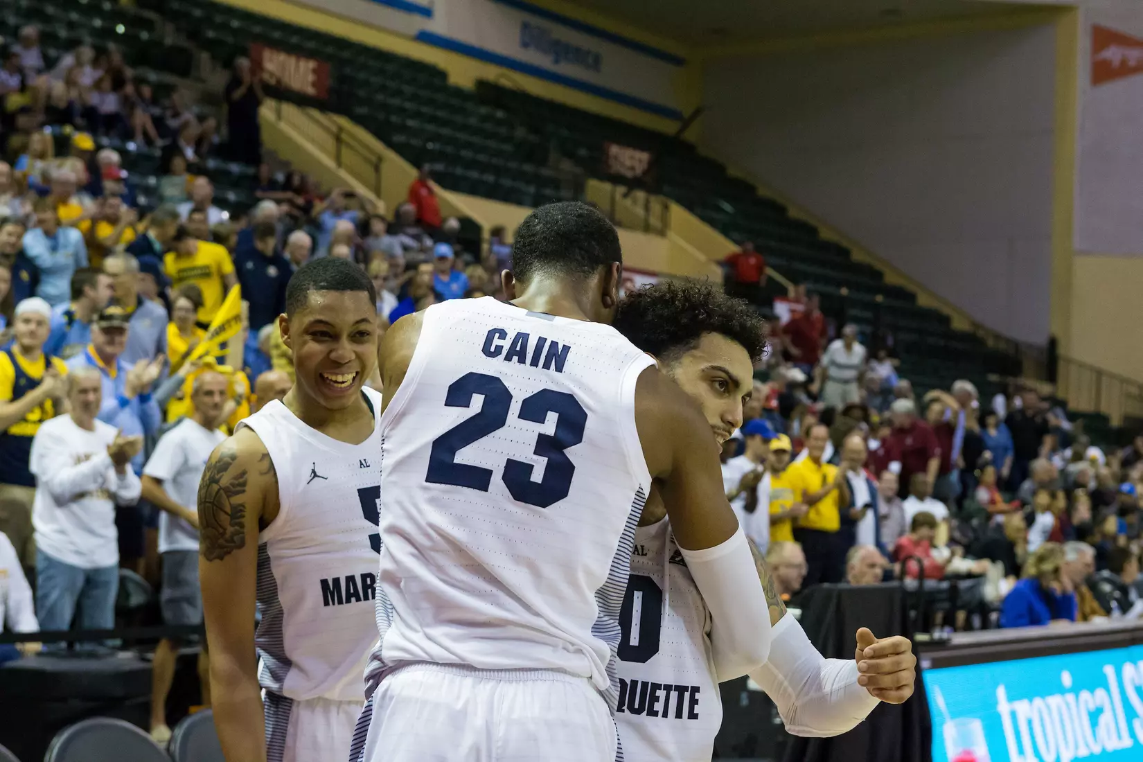 A basketball game between the Marquette Golden Eagles and the USC Trojans on Friday, November 29, 2019 at the Orlando Invitational at the ESPN Wide World of Sports in Orlando, FL.