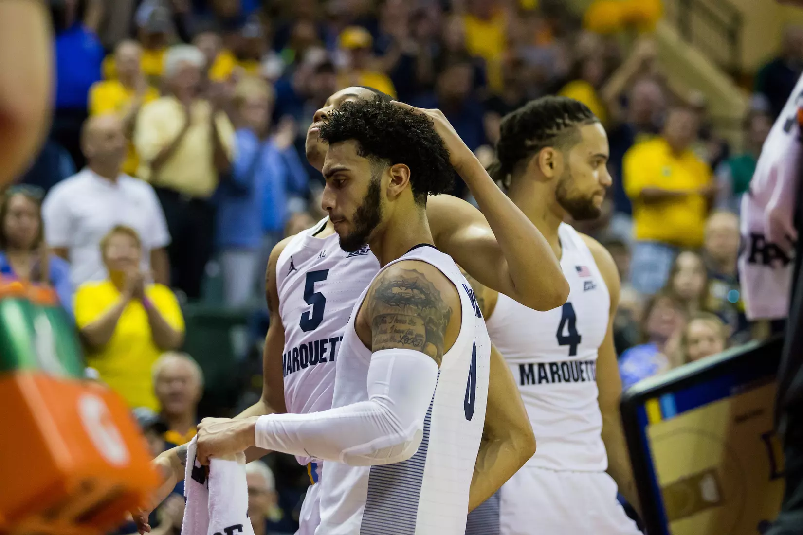 A basketball game between the Marquette Golden Eagles and the USC Trojans on Friday, November 29, 2019 at the Orlando Invitational at the ESPN Wide World of Sports in Orlando, FL.
