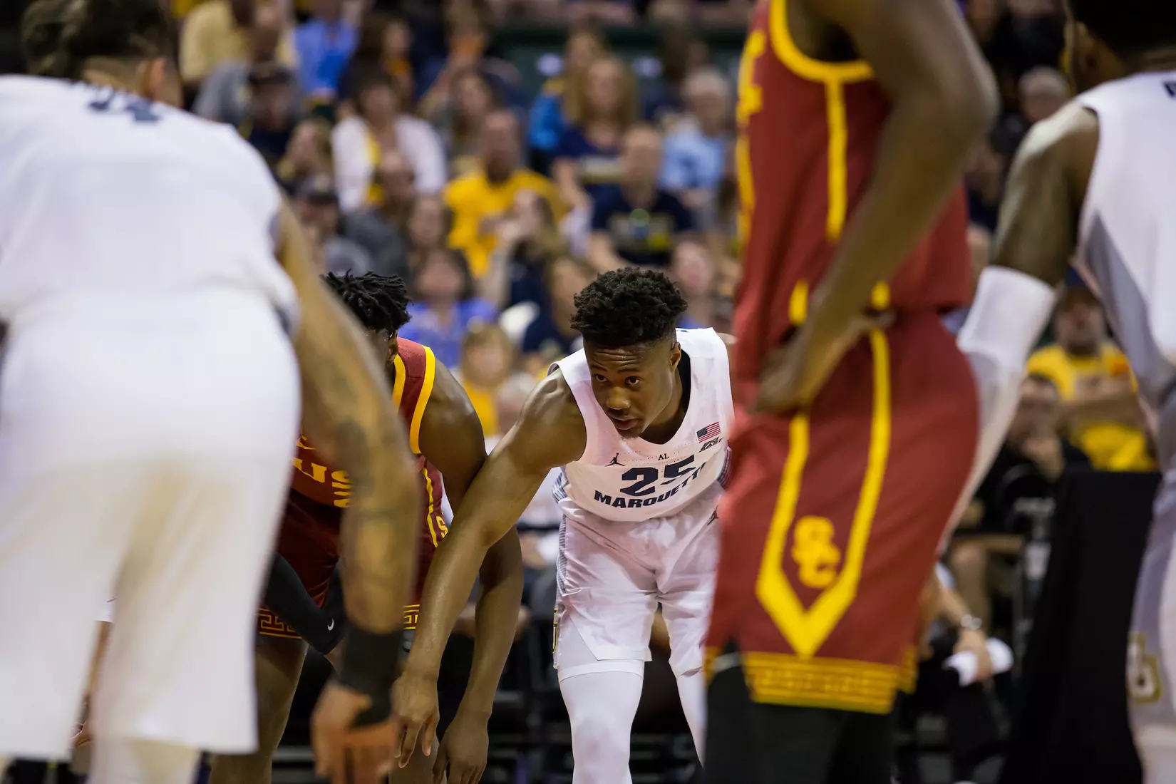 A basketball game between the Marquette Golden Eagles and the USC Trojans on Friday, November 29, 2019 at the Orlando Invitational at the ESPN Wide World of Sports in Orlando, FL.