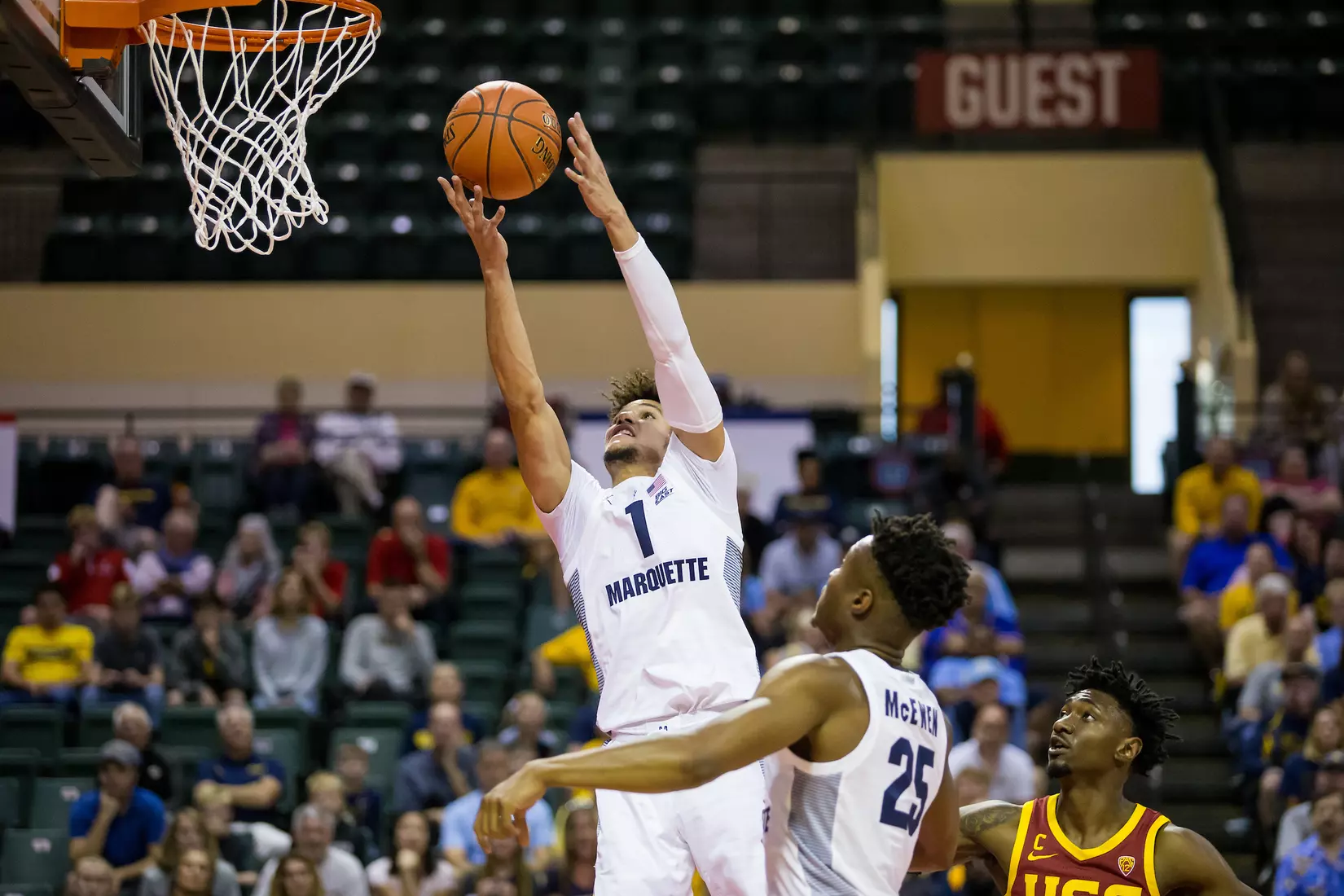 A basketball game between the Marquette Golden Eagles and the USC Trojans on Friday, November 29, 2019 at the Orlando Invitational at the ESPN Wide World of Sports in Orlando, FL.