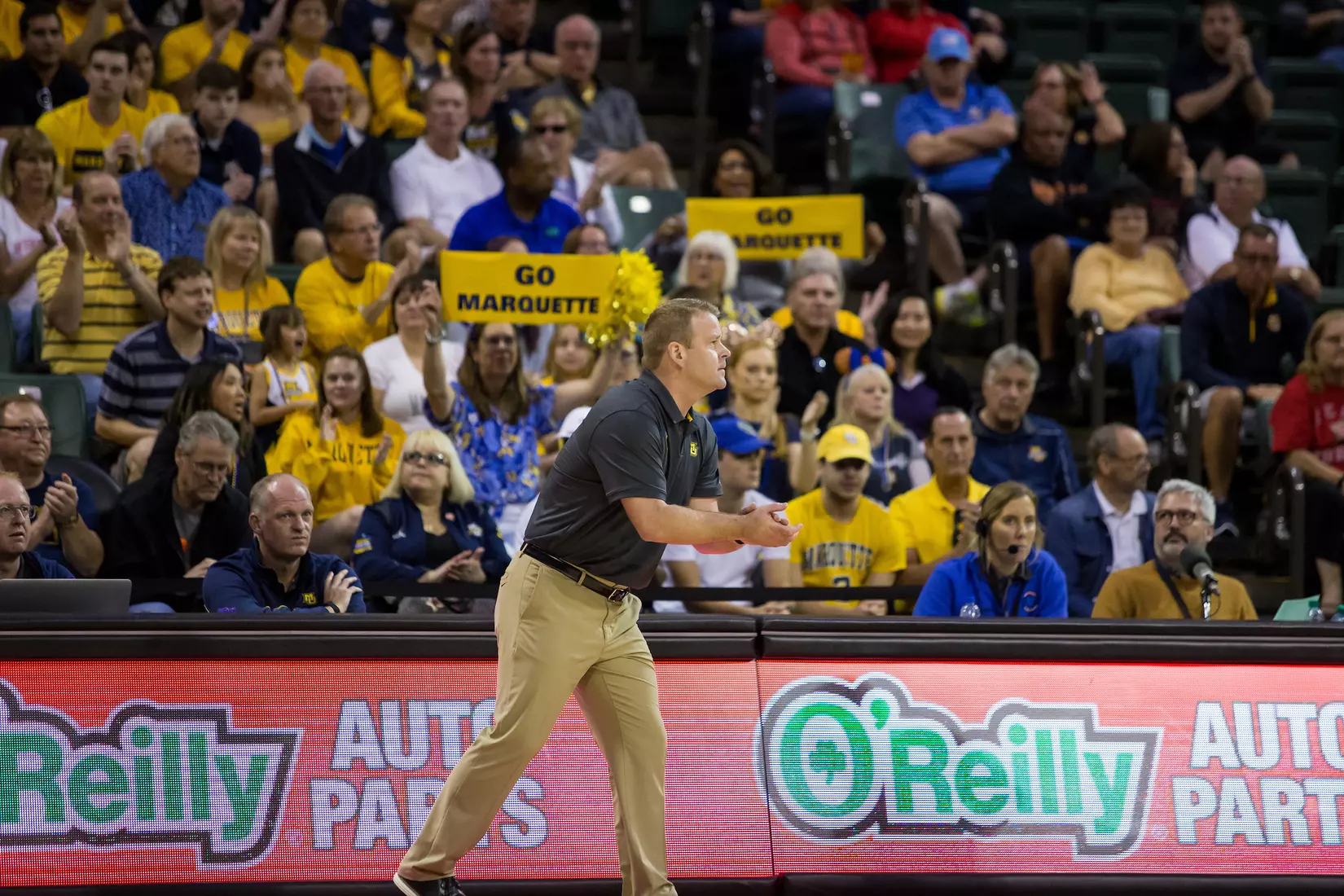 A basketball game between the Marquette Golden Eagles and the USC Trojans on Friday, November 29, 2019 at the Orlando Invitational at the ESPN Wide World of Sports in Orlando, FL.